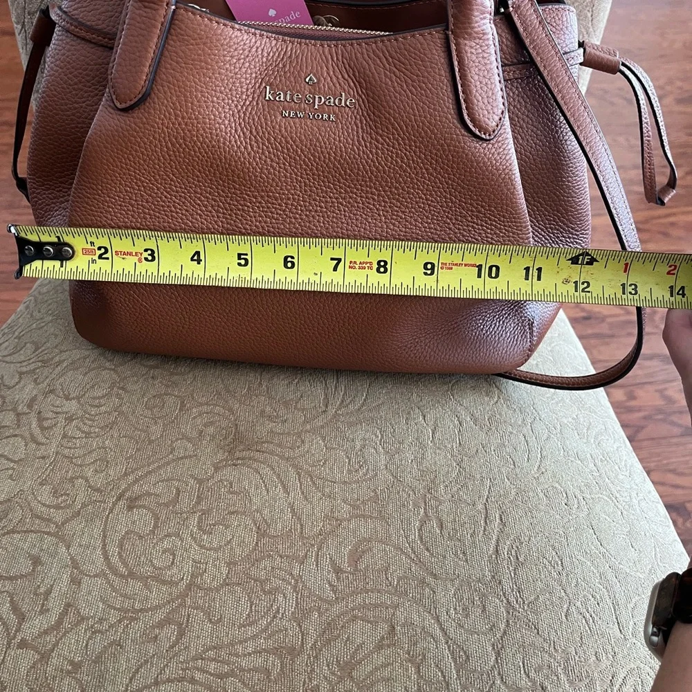 Cognac Kate Spade Satchel Purse - Picture 6 of 8